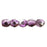 Czech Fire-Polish 2mm Mirror - Orchid (50pcs)