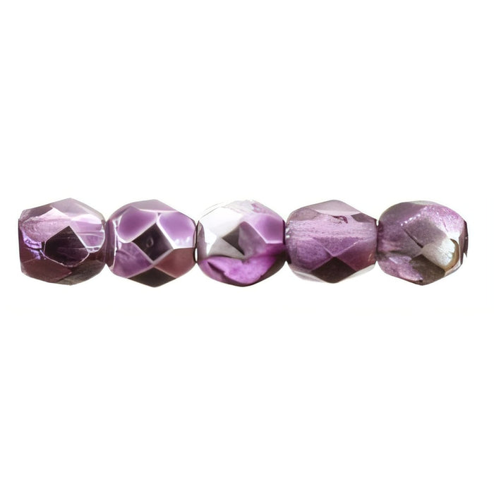 Czech Fire-Polish 2mm Mirror - Orchid (50pcs)