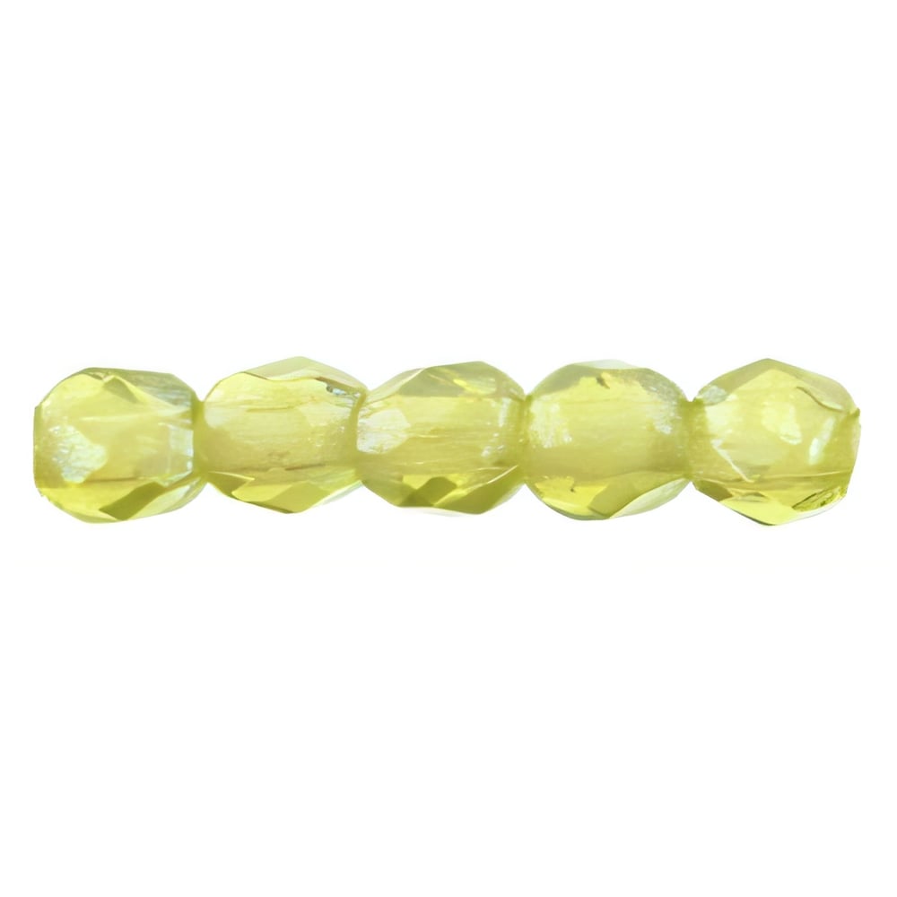 Czech Fire-Polish 2mm Luster - Olivine (50pcs)
