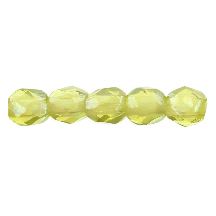 Czech Fire-Polish 2mm Luster - Olivine (50pcs)