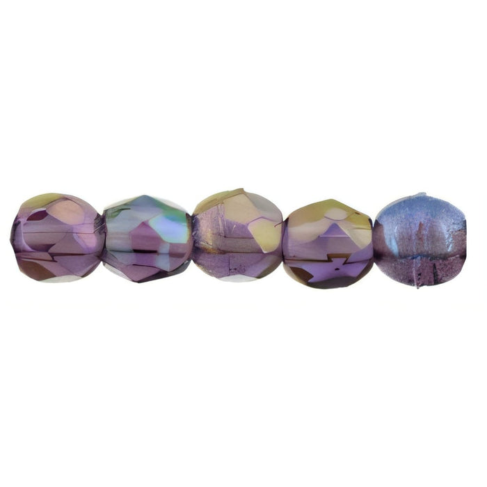 Czech Fire-Polish 2mm Luster Iris - Tanzanite (50pcs)