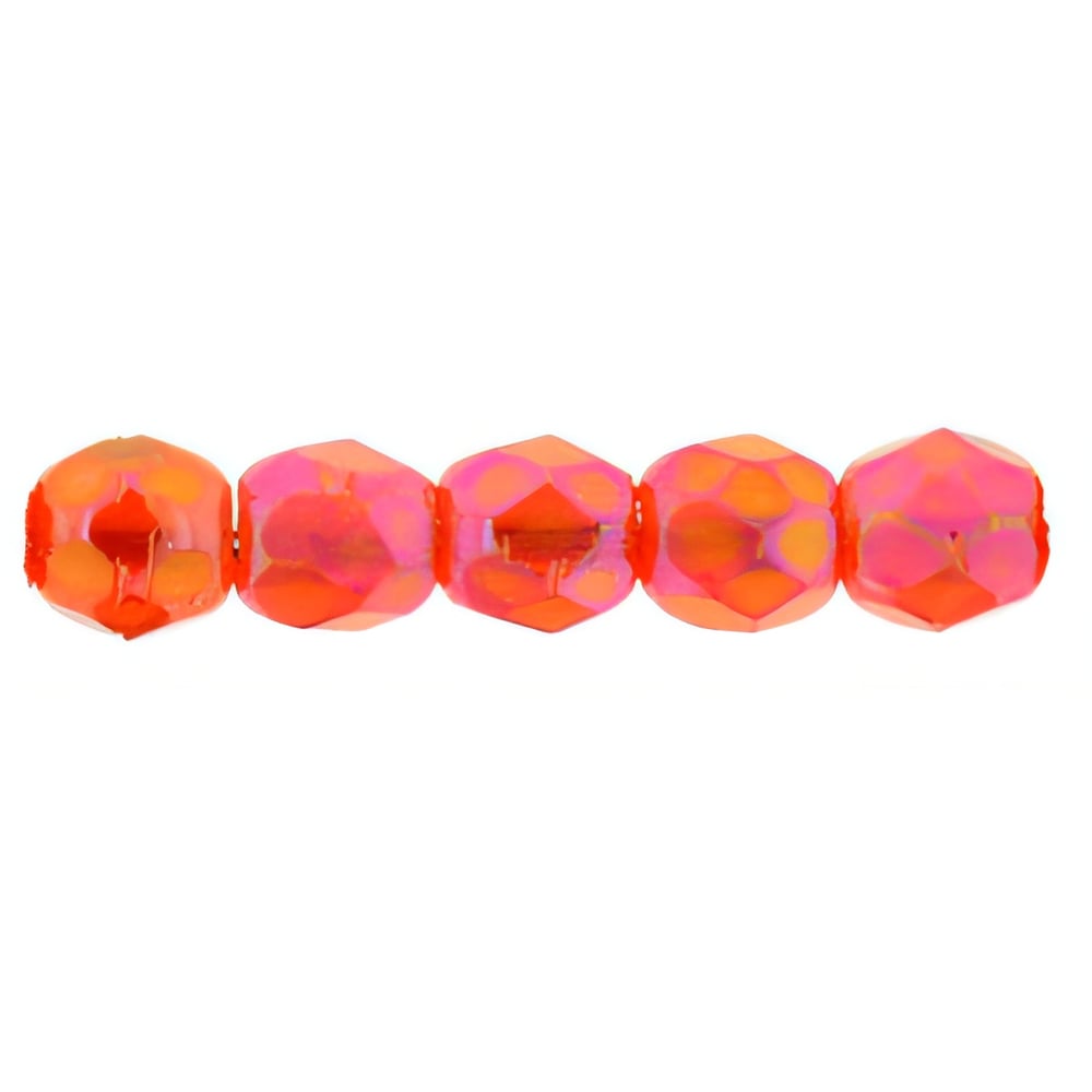 Czech Fire-Polish 2mm Luster Iris - Hyacinth (50pcs)