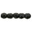 Czech Fire-Polish 2mm Matte - Jet (50pcs)