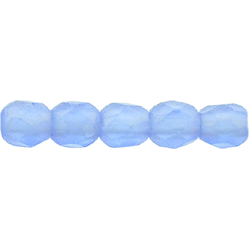 Czech Fire-Polish 2mm Sueded Gold Sapphire (50pcs)
