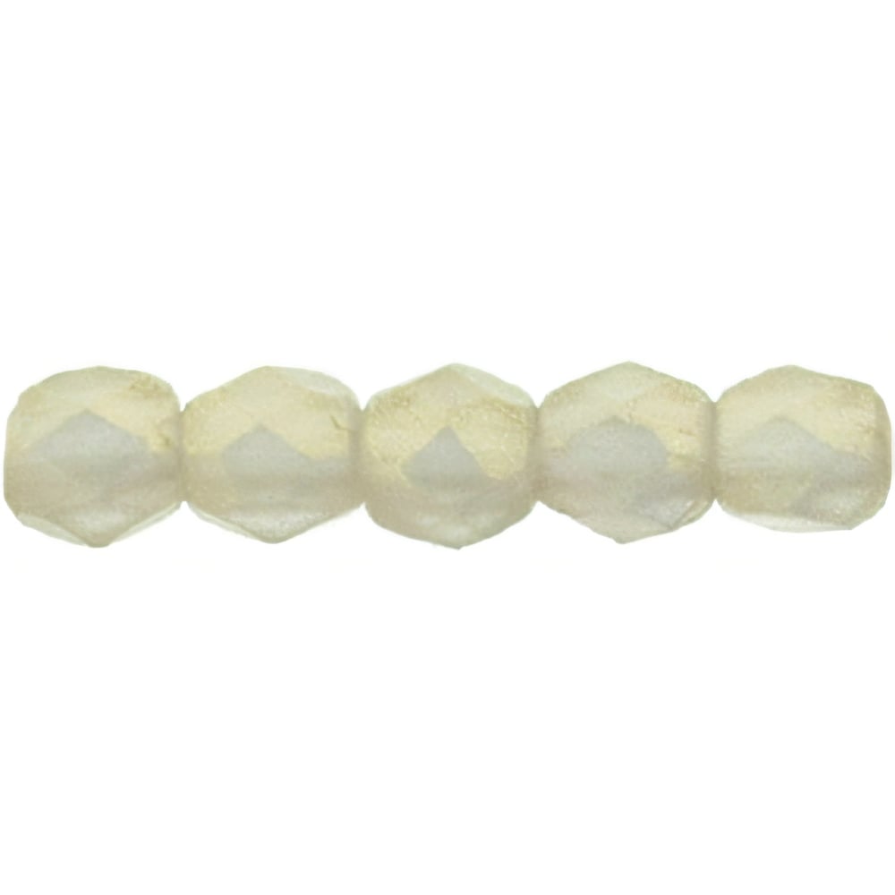 Czech Fire-Polish 2mm Sueded Gold Black Diamond (50pcs)