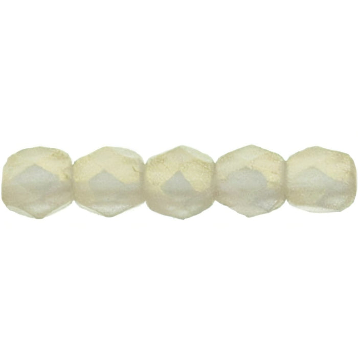 Czech Fire-Polish 2mm Sueded Gold Black Diamond (50pcs)