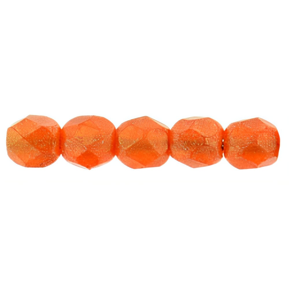 Czech Fire-Polish 2mm Sueded Gold Hyacinth (50pcs)