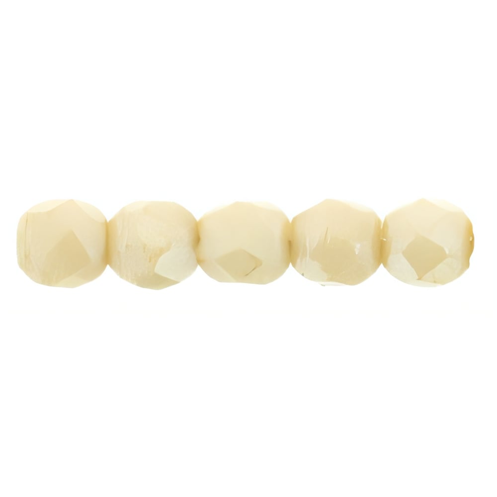 Czech Fire-Polish 2mm Luster - Opaque Champagne (50pcs)