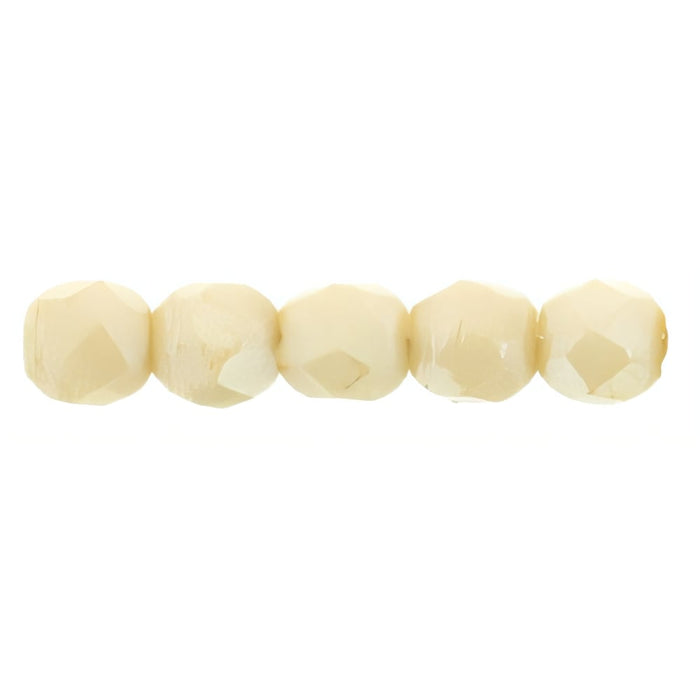 Czech Fire-Polish 2mm Luster - Opaque Champagne (50pcs)