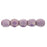 Czech Fire-Polish 2mm Luster - Opaque Lilac (50pcs)