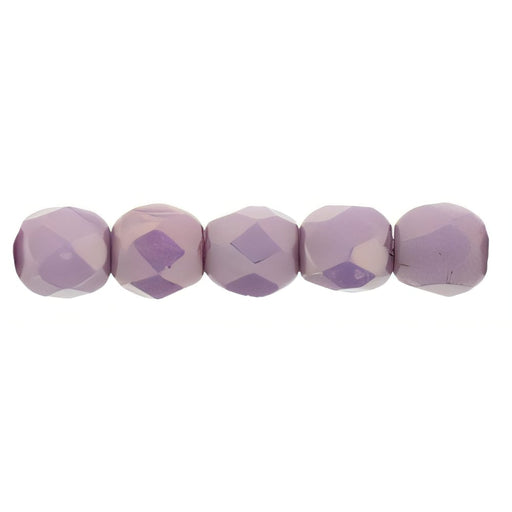 Czech Fire-Polish 2mm Luster - Opaque Lilac (50pcs)