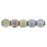Czech Fire-Polish 2mm Luster - Opaque Green (50pcs)