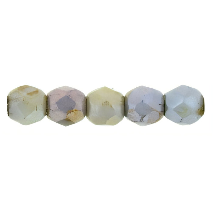 Czech Fire-Polish 2mm Luster - Opaque Green (50pcs)