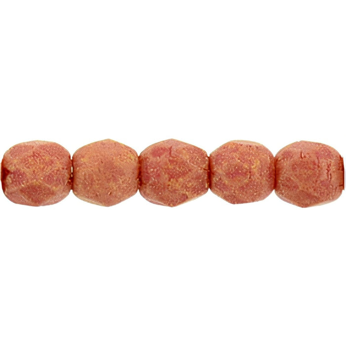 Czech Fire-Polish 2mm Pacifica - Strawberry (50pcs)