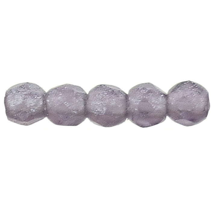 Czech Fire-Polish 2mm Flash Pearl - Tanzanite (50pcs)
