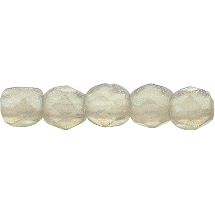 Czech Fire-Polish 2mm Flash Pearl - Black Diamond (50pcs)