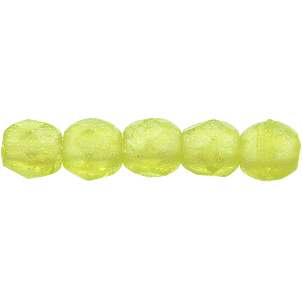 Czech Fire-Polish 2mm Flash Pearl - Olivine (50pcs)