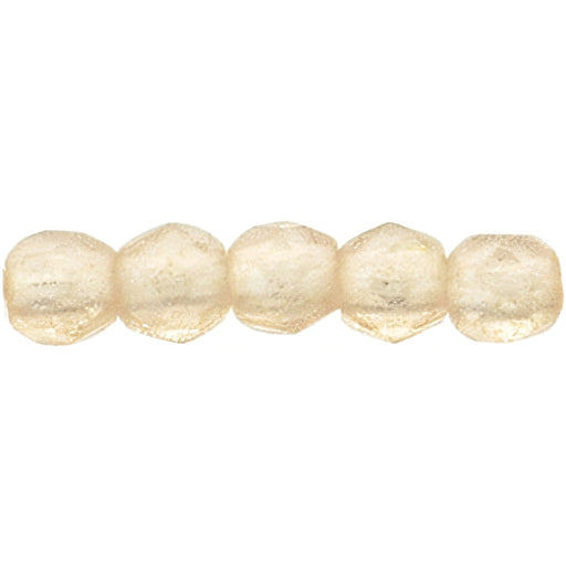 Czech Fire-Polish 2mm Flash Pearl - Rosaline (50pcs)