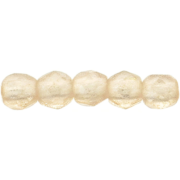 Czech Fire-Polish 2mm Flash Pearl - Rosaline (50pcs)
