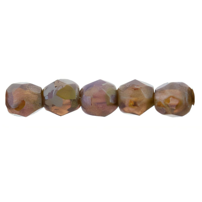 Czech Fire-Polish 2mm Milky Amethyst - Picasso (50pcs)