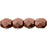 Czech Fire-Polish 3mm ColorTrends: Saturated Metallic Grenadine (50pcs)