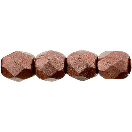 Czech Fire-Polish 3mm ColorTrends: Saturated Metallic Grenadine (50pcs)