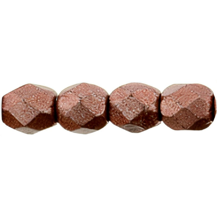 Czech Fire-Polish 3mm ColorTrends: Saturated Metallic Grenadine (50pcs)