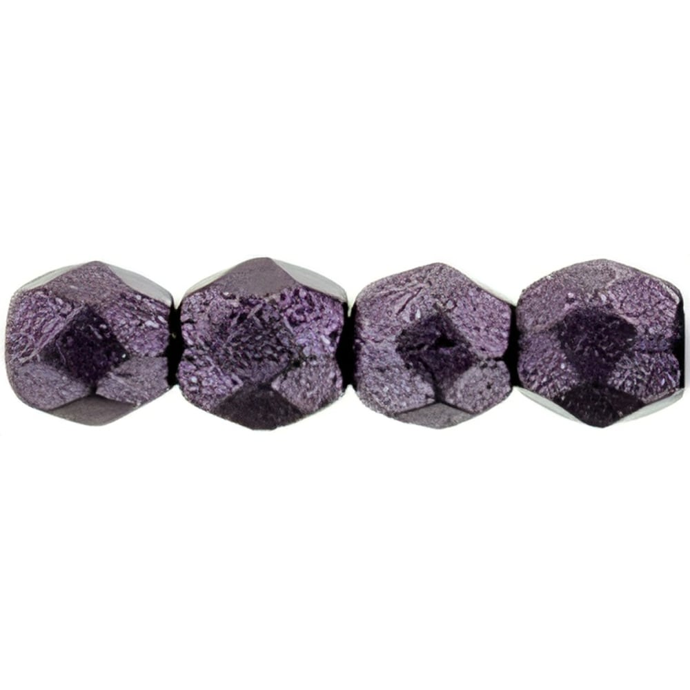 Czech Fire-Polish 3mm ColorTrends: Saturated Metallic Tawny Port (50pcs)