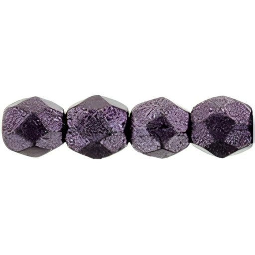 Czech Fire-Polish 3mm ColorTrends: Saturated Metallic Tawny Port (50pcs)
