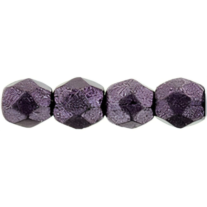 Czech Fire-Polish 3mm ColorTrends: Saturated Metallic Tawny Port (50pcs)