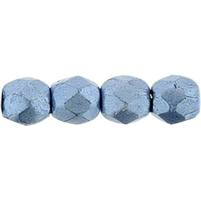 Czech Fire-Polish 3mm ColorTrends: Saturated Metallic Neutral Gray (50pcs)
