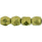 Czech Fire-Polish 3mm ColorTrends: Saturated Metallic Golden Lime (50pcs)