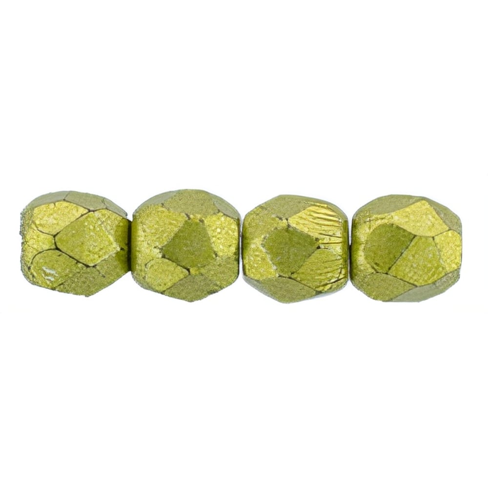 Czech Fire-Polish 3mm: ColorTrends: Saturated Metallic Meadowlark (50pcs)
