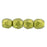 Czech Fire-Polish 3mm: ColorTrends: Saturated Metallic Meadowlark (50pcs)
