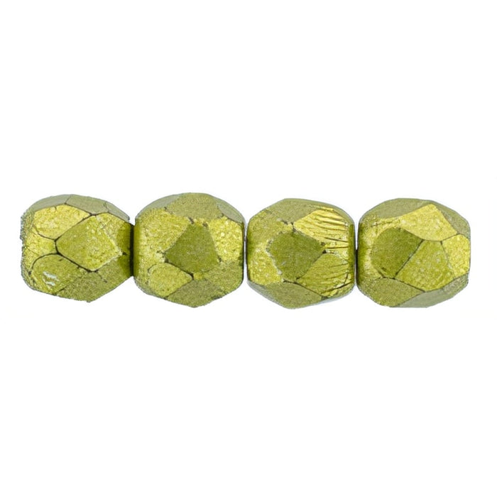 Czech Fire-Polish 3mm: ColorTrends: Saturated Metallic Meadowlark (50pcs)