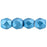 Czech Fire-Polish 3mm ColorTrends: Saturated Metallic Little Boy Blue (50pcs)
