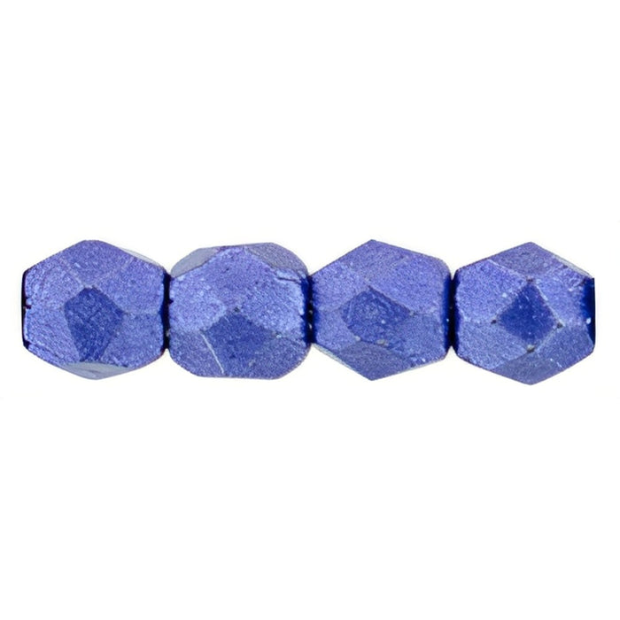 Czech Fire-Polish 3mm ColorTrends: Saturated Metallic Super Violet (50pcs)