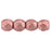 Czech Fire-Polish 3mm ColorTrends: Saturated Metallic Blooming Dahlia (50pcs)