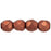 Czech Fire-Polish 3mm ColorTrends: Saturated Metallic Valiant Poppy (50pcs)