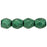 Czech Fire-Polish 3mm ColorTrends: Saturated Metallic Martini Olive (50pcs)