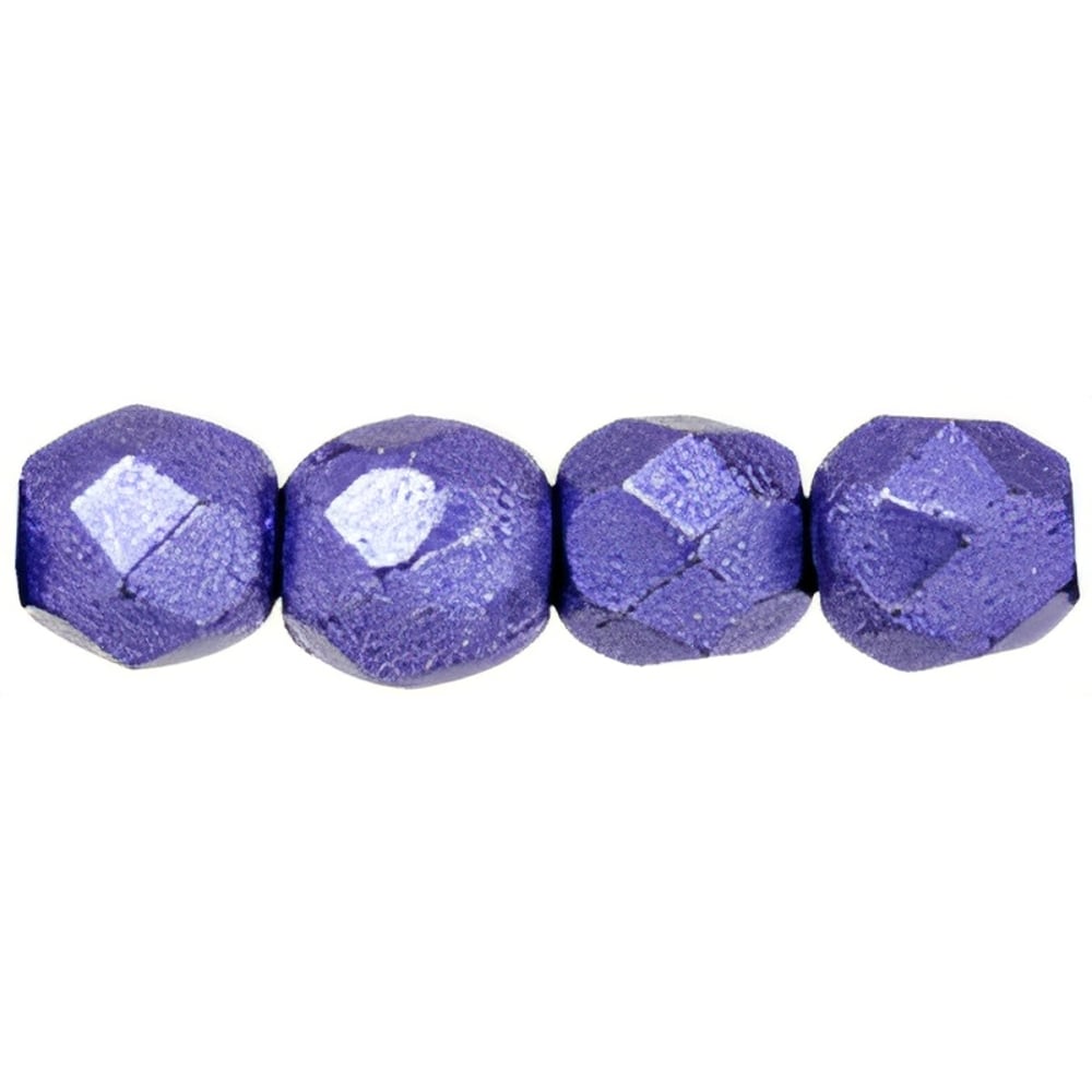Czech Fire-Polish 3mm ColorTrends: Saturated Metallic Ultra Violet (50pcs)
