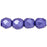 Czech Fire-Polish 3mm ColorTrends: Saturated Metallic Ultra Violet (50pcs)