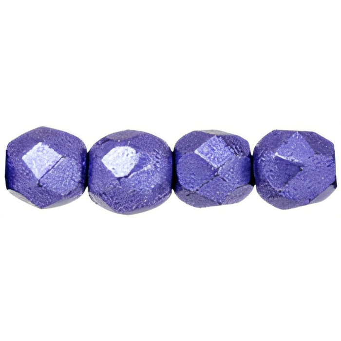 Czech Fire-Polish 3mm ColorTrends: Saturated Metallic Ultra Violet (50pcs)