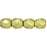 Czech Fire-Polish 3mm ColorTrends: Saturated Metallic Limelight (50pcs)