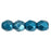 Czech Fire-Polish 3mm ColorTrends: Saturated Metallic Quetzal Green (50pcs)