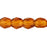 Czech Fire-Polish 3mm Dk Topaz (50pcs)