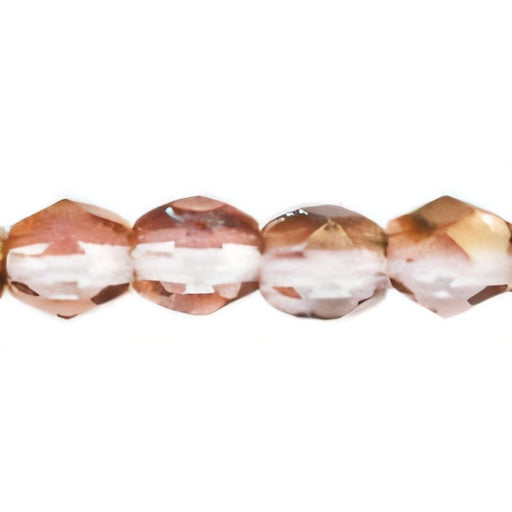 Czech Fire-Polish 3mm Luster - Transparent Pink (50pcs)