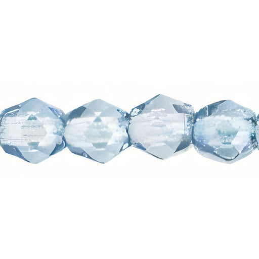 Czech Fire-Polish 3mm Luster - Transparent Blue (50pcs)