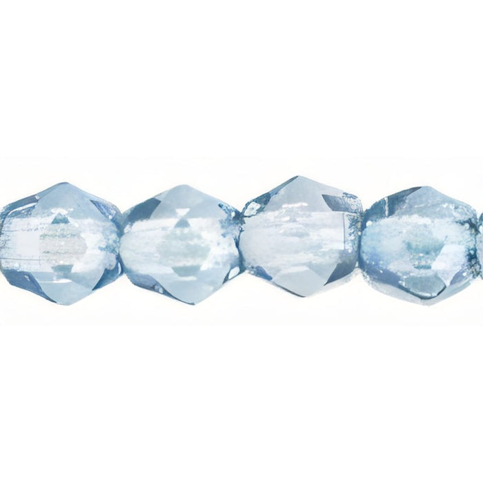 Czech Fire-Polish 3mm Luster - Transparent Blue (50pcs)
