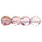 Czech Fire-Polish 3mm Luster - Transparent Topaz/Pink (50pcs)